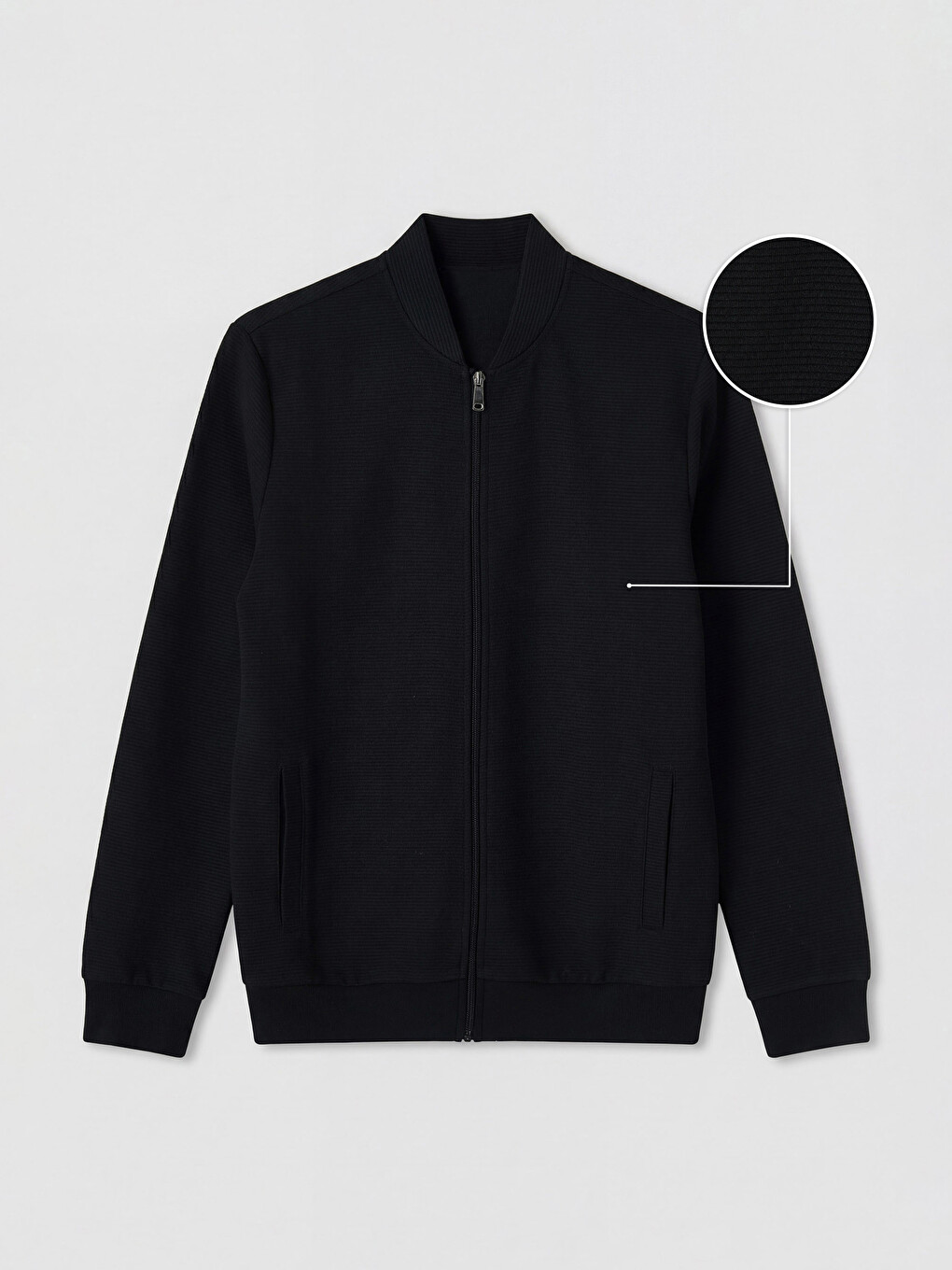 Sweat Zippé Homme À Col Baseball-4