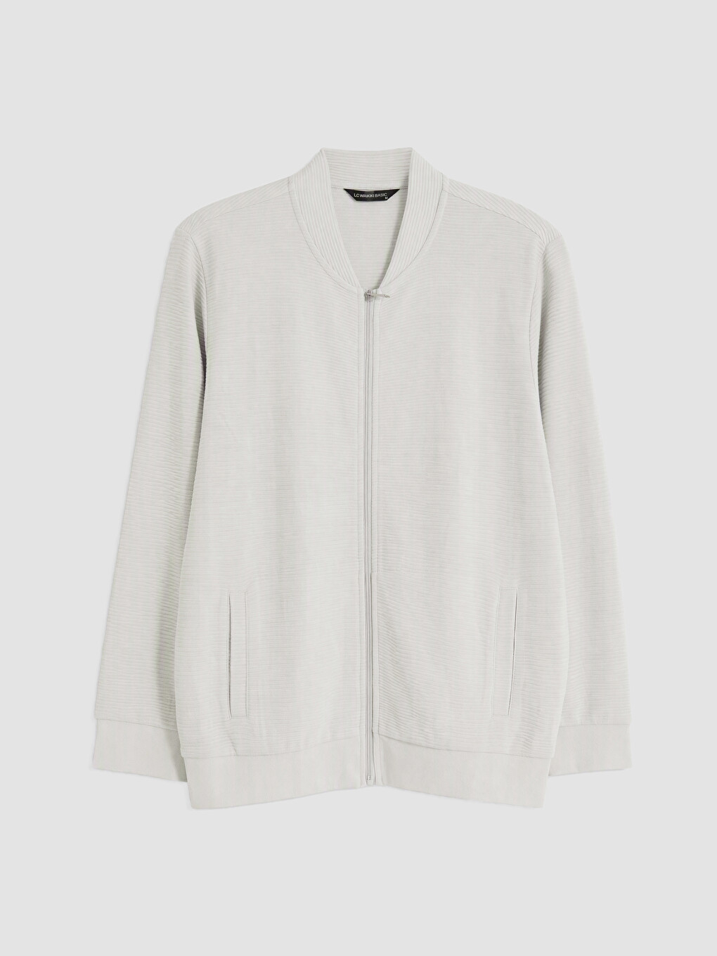 Baseball Collar Zip-up Sweatshirt-4