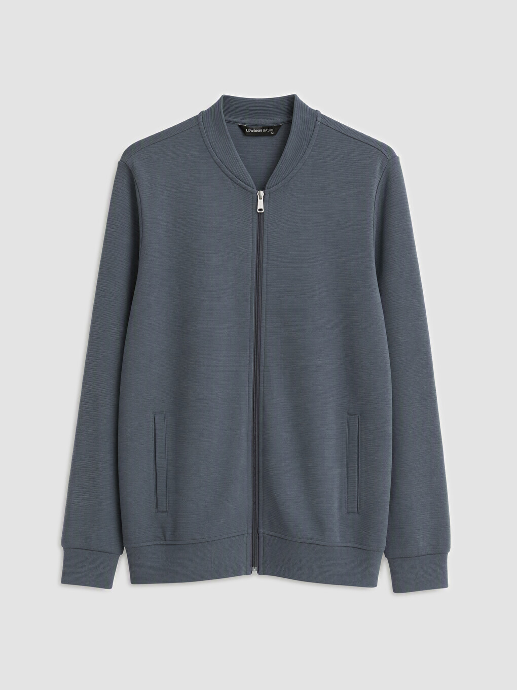 Baseball Collar Men's Zip-up Sweatshirt-4