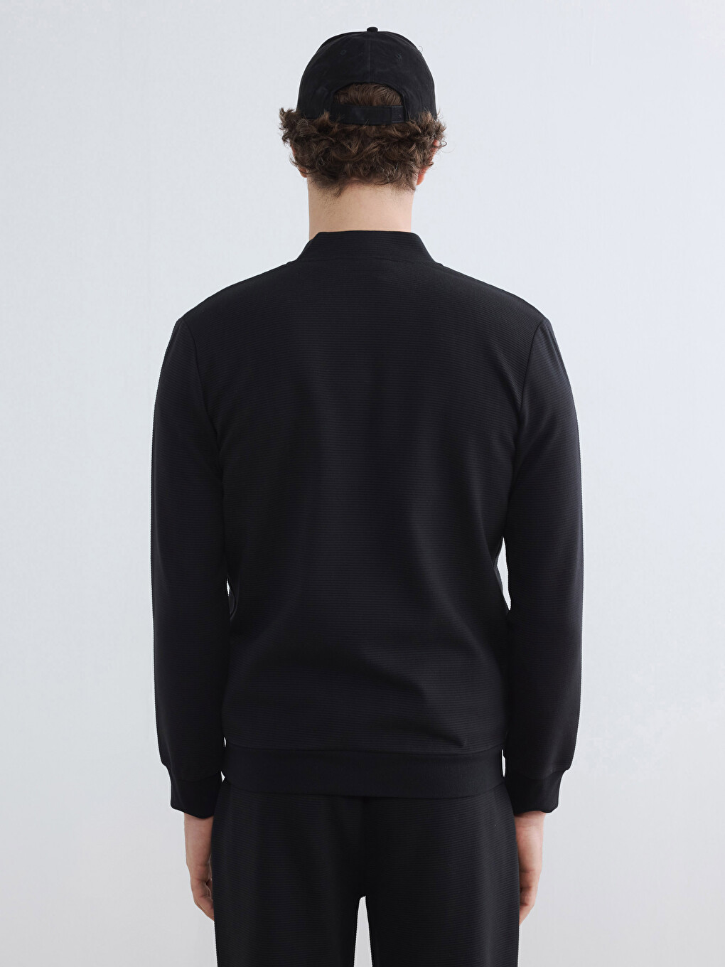 Sweat Zippé Homme À Col Baseball-3
