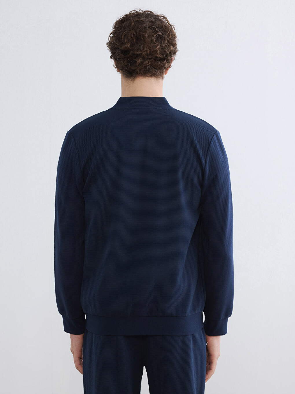 Baseballkragen Herren Reißverschluss-sweatshirt-3