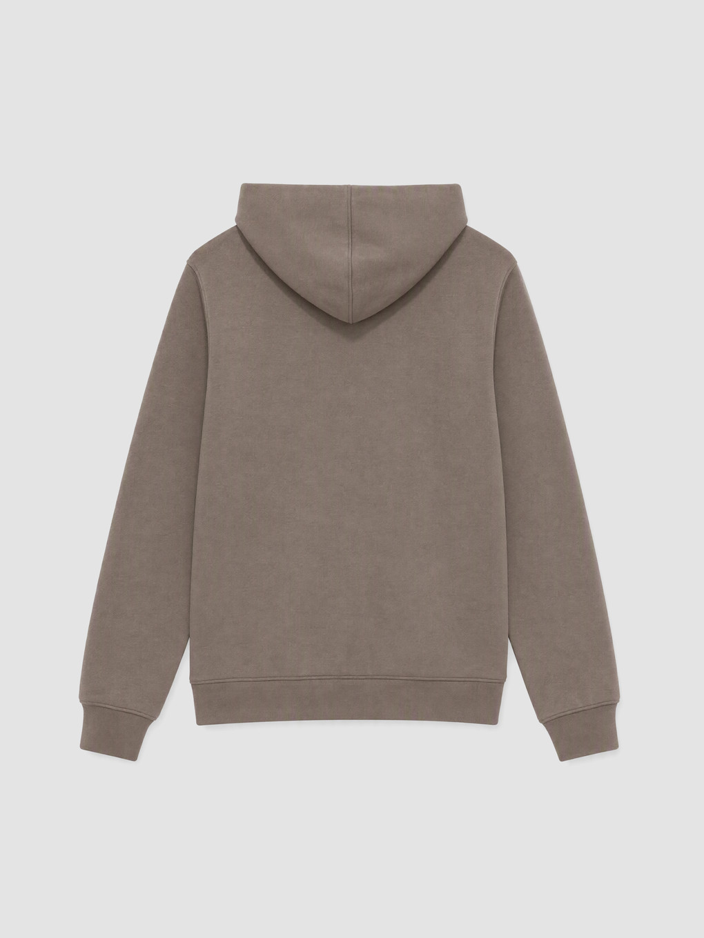 Man Brown Zip-up Sweatshirt-1