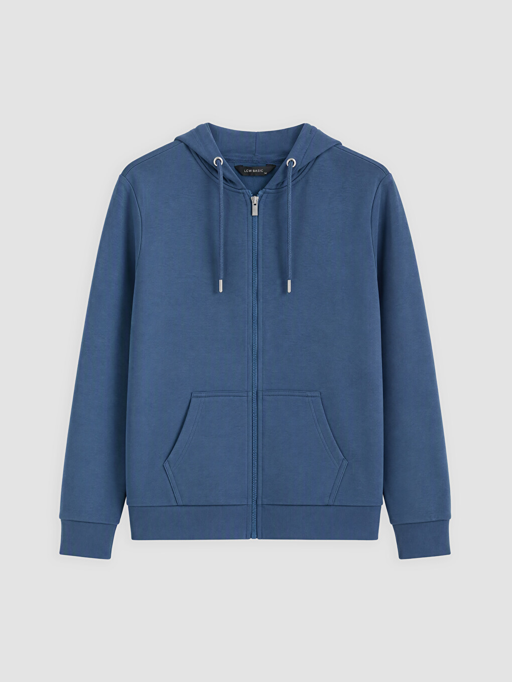 Man Navy Zip-up Sweatshirt