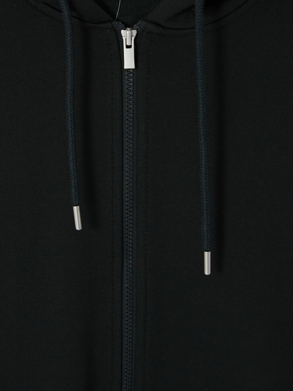 Yeşil Kapüşonlu Erkek Fermuarlı Sweatshirt-1