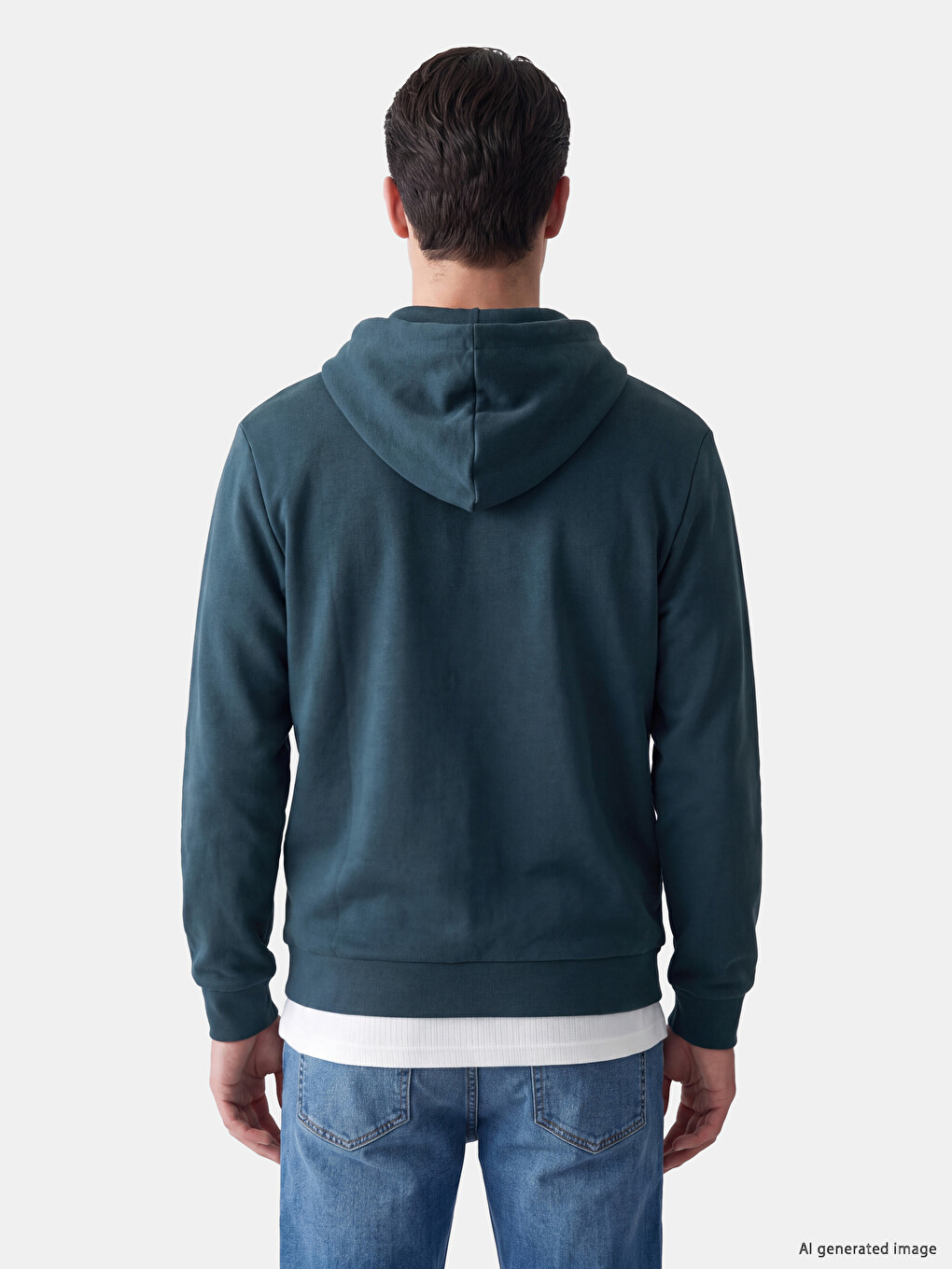 Hooded Men's Zip-up Sweatshirt-2