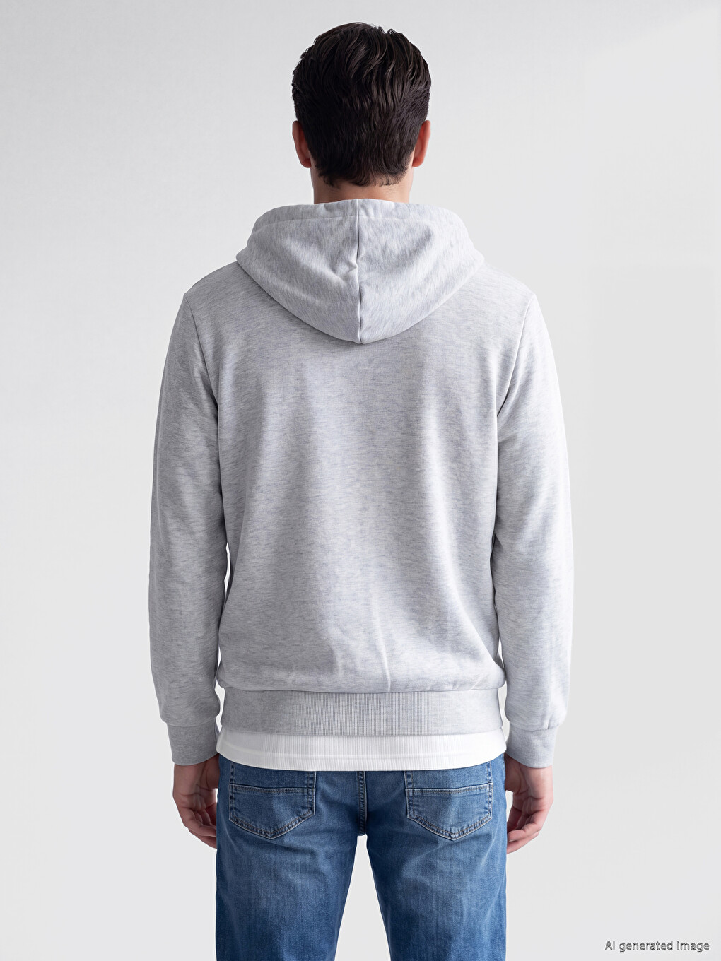 Hooded Men's Zip-up Sweatshirt-2