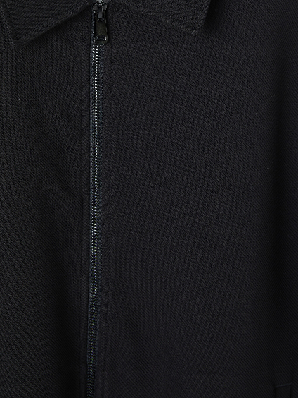 Polo Collar Men's Zip-up Sweatshirt-2
