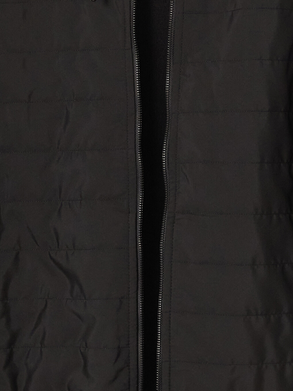 Siyah Kapüşonlu Erkek Fermuarlı Sweatshirt-2