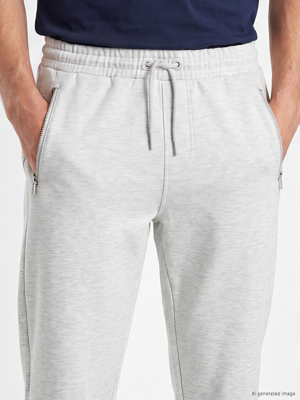 Gri Regular Fit Erkek Jogger Eşofman Altı-2