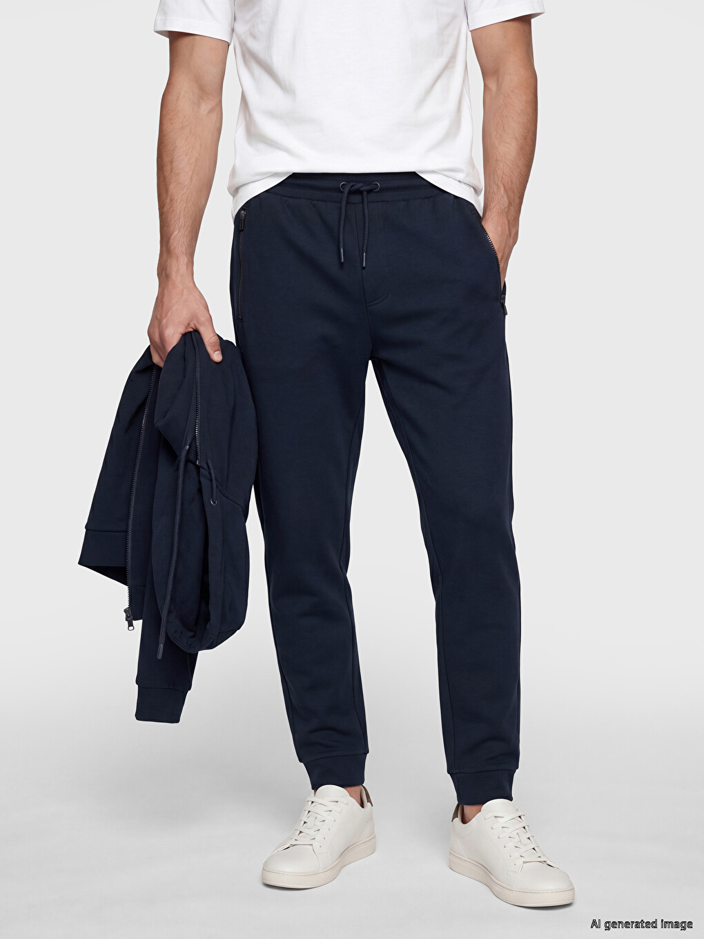 Lacivert Regular Fit Erkek Jogger Eşofman Altı-1