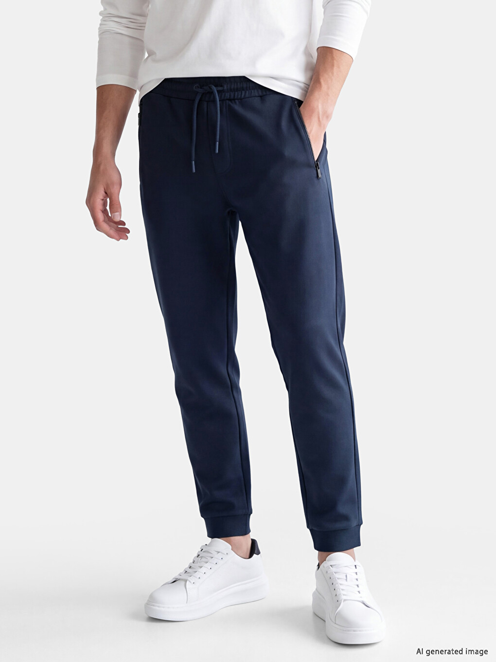Lacivert Regular Fit Erkek Jogger Eşofman Altı-1