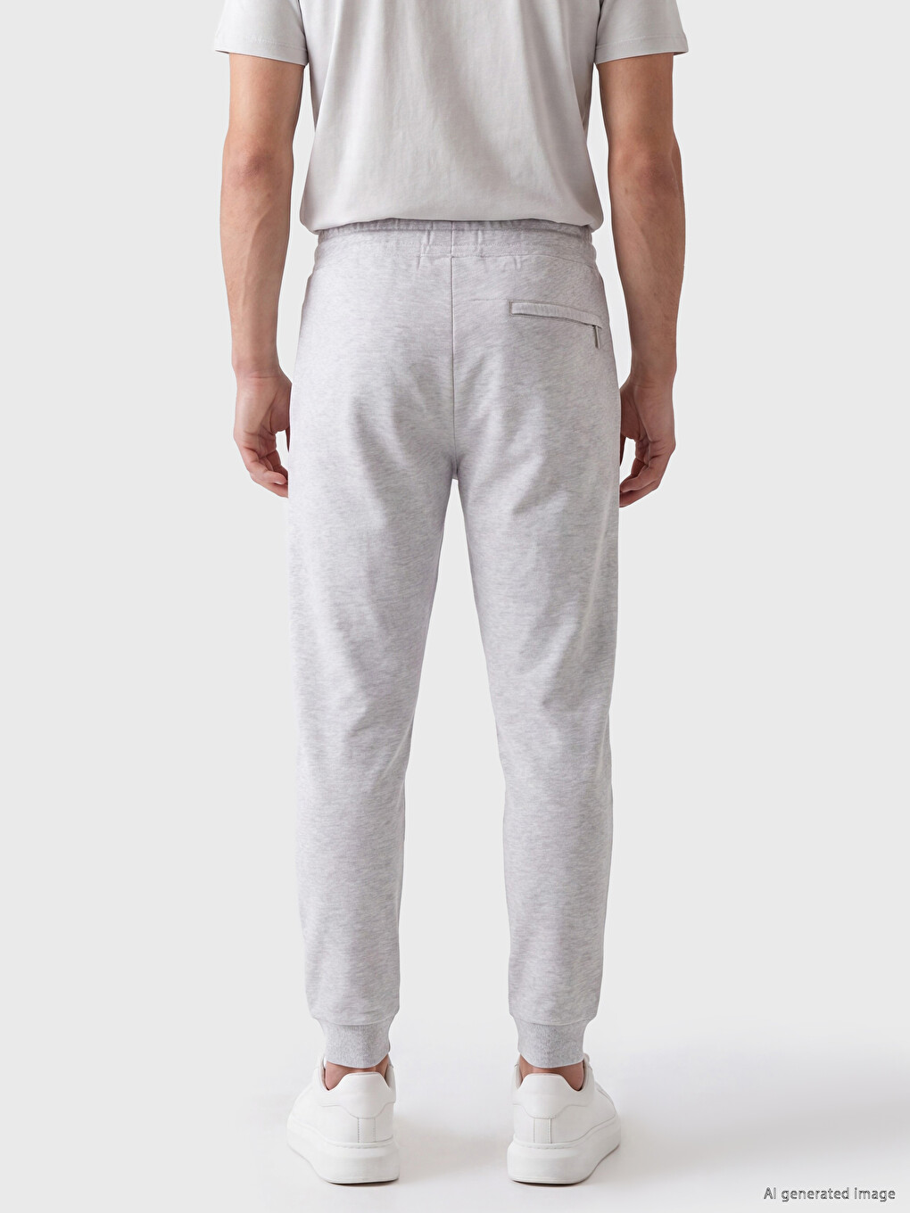 Gri Regular Fit Erkek Jogger Eşofman Altı-2