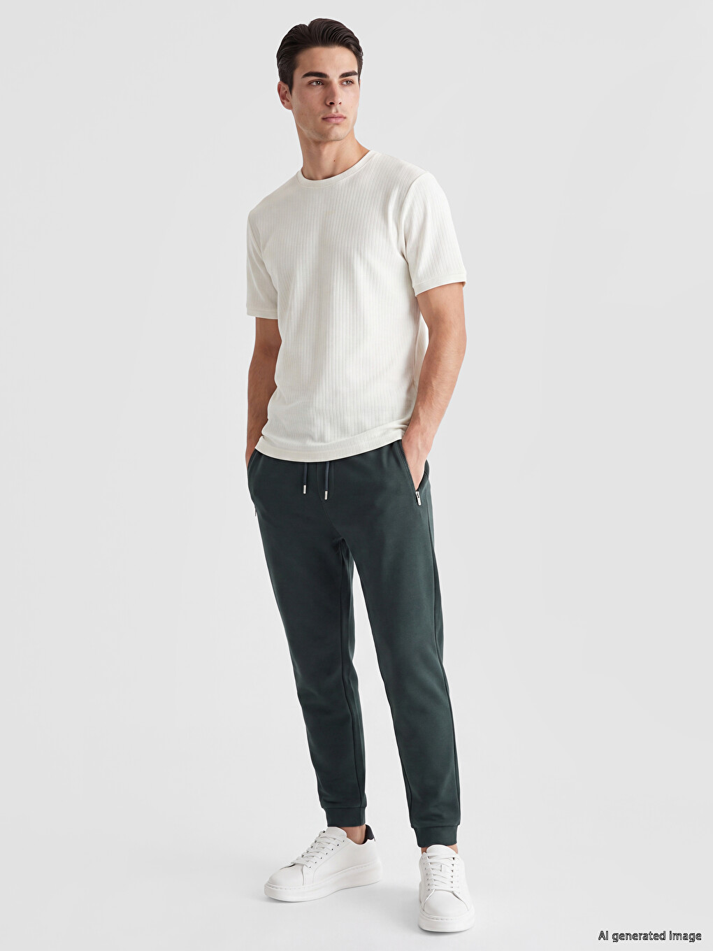 Petrol Regular Fit Erkek Jogger Eşofman Altı-1