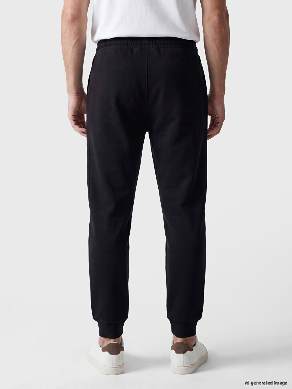 Siyah Regular Fit Erkek Jogger Eşofman Altı-3