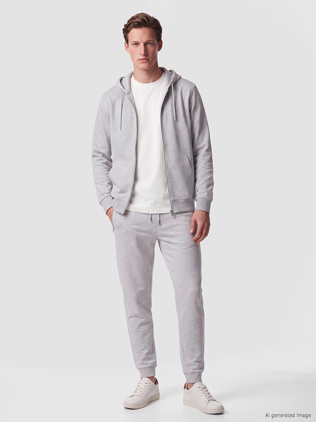 Gri Regular Fit Erkek Jogger Eşofman Altı