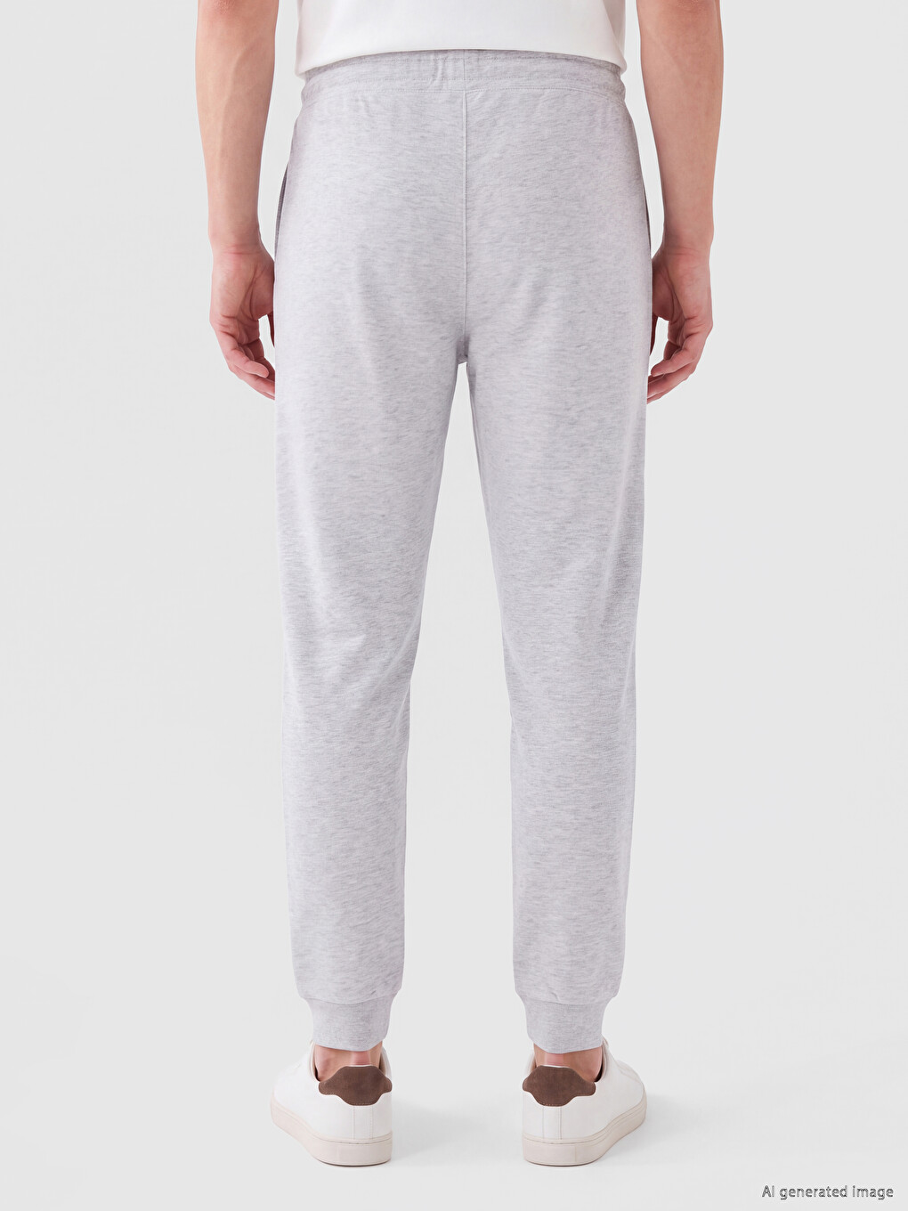 Gri Regular Fit Erkek Jogger Eşofman Altı-4
