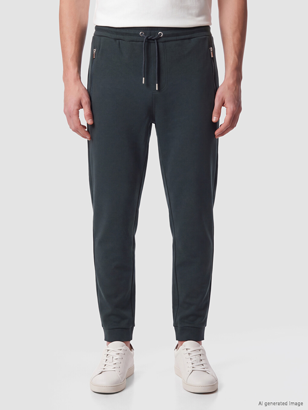 Mashkull Jeshile Petroli Pantallona Sportive Jogger-1