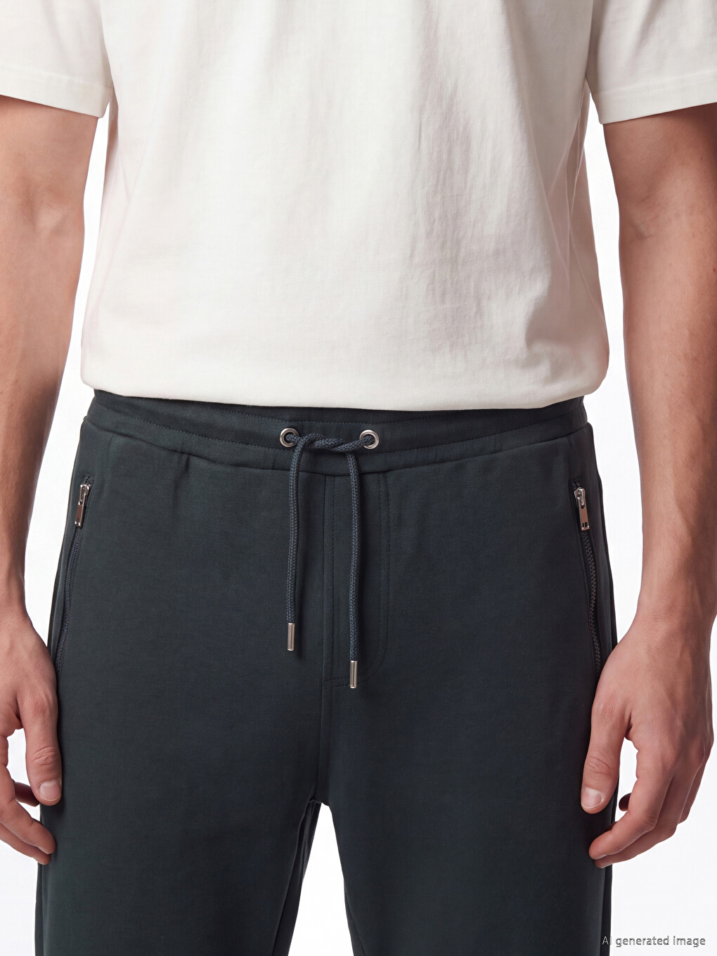 Mashkull Jeshile Petroli Pantallona Sportive Jogger-2