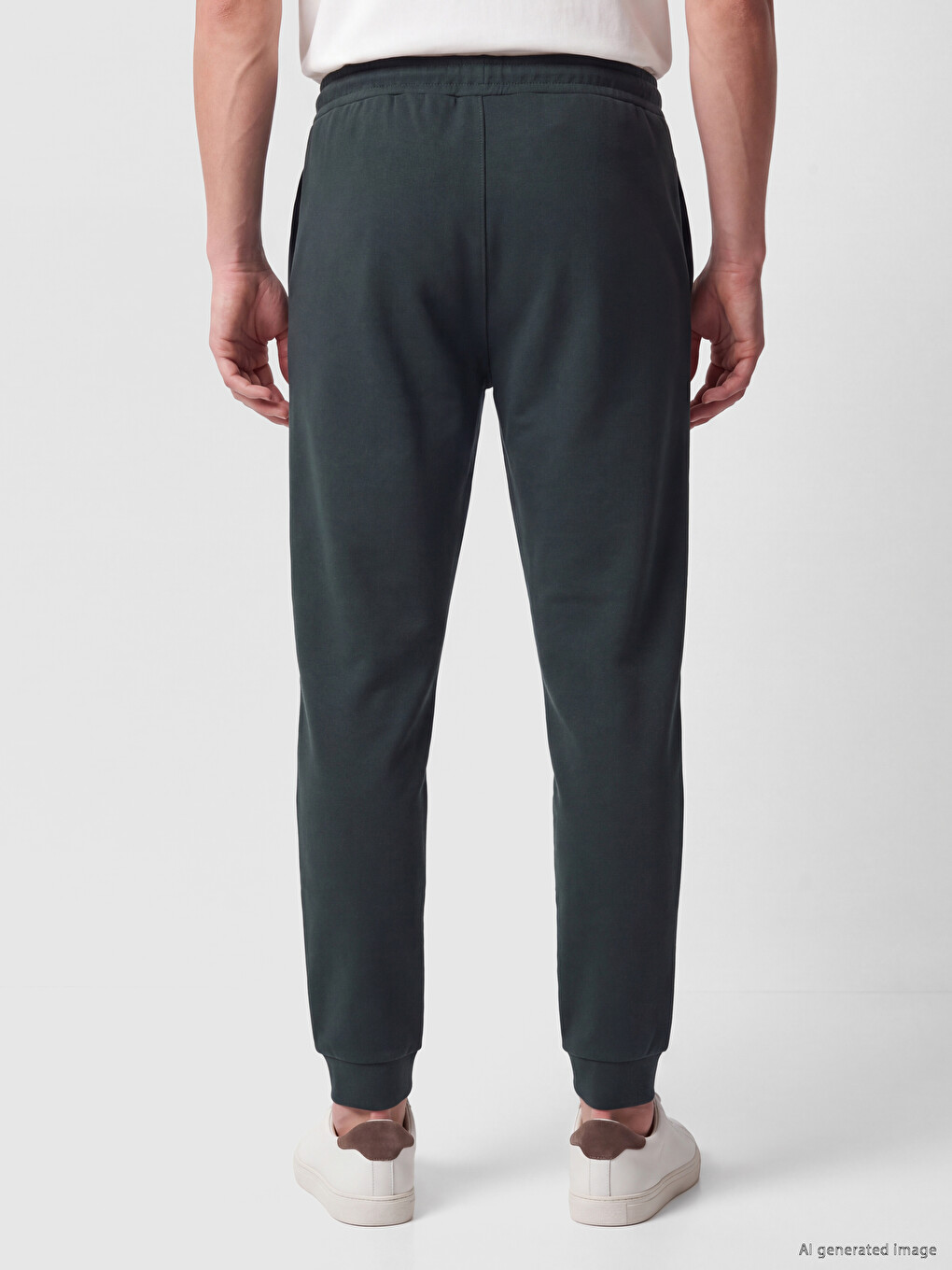 Mashkull Jeshile Petroli Pantallona Sportive Jogger-3