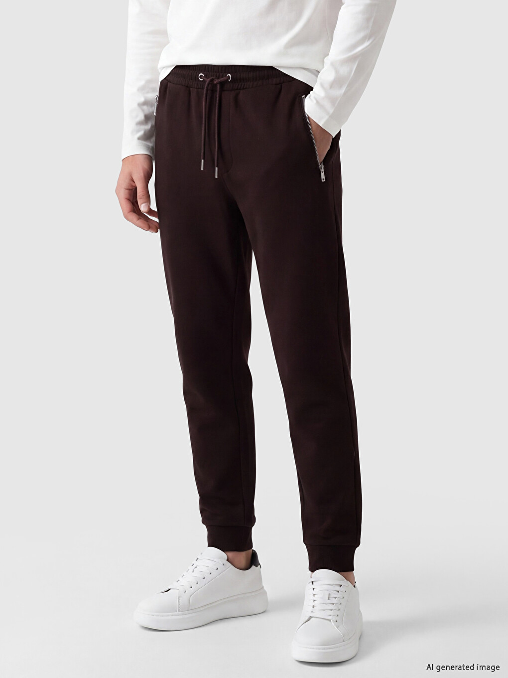 Kahverengi Regular Fit Erkek Jogger Eşofman Altı-1