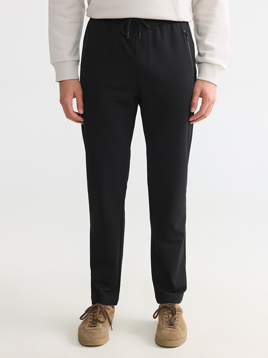 Siyah Regular Fit Erkek Eşofman Altı-1