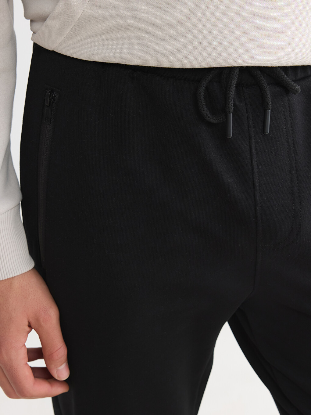 Siyah Regular Fit Erkek Eşofman Altı-2