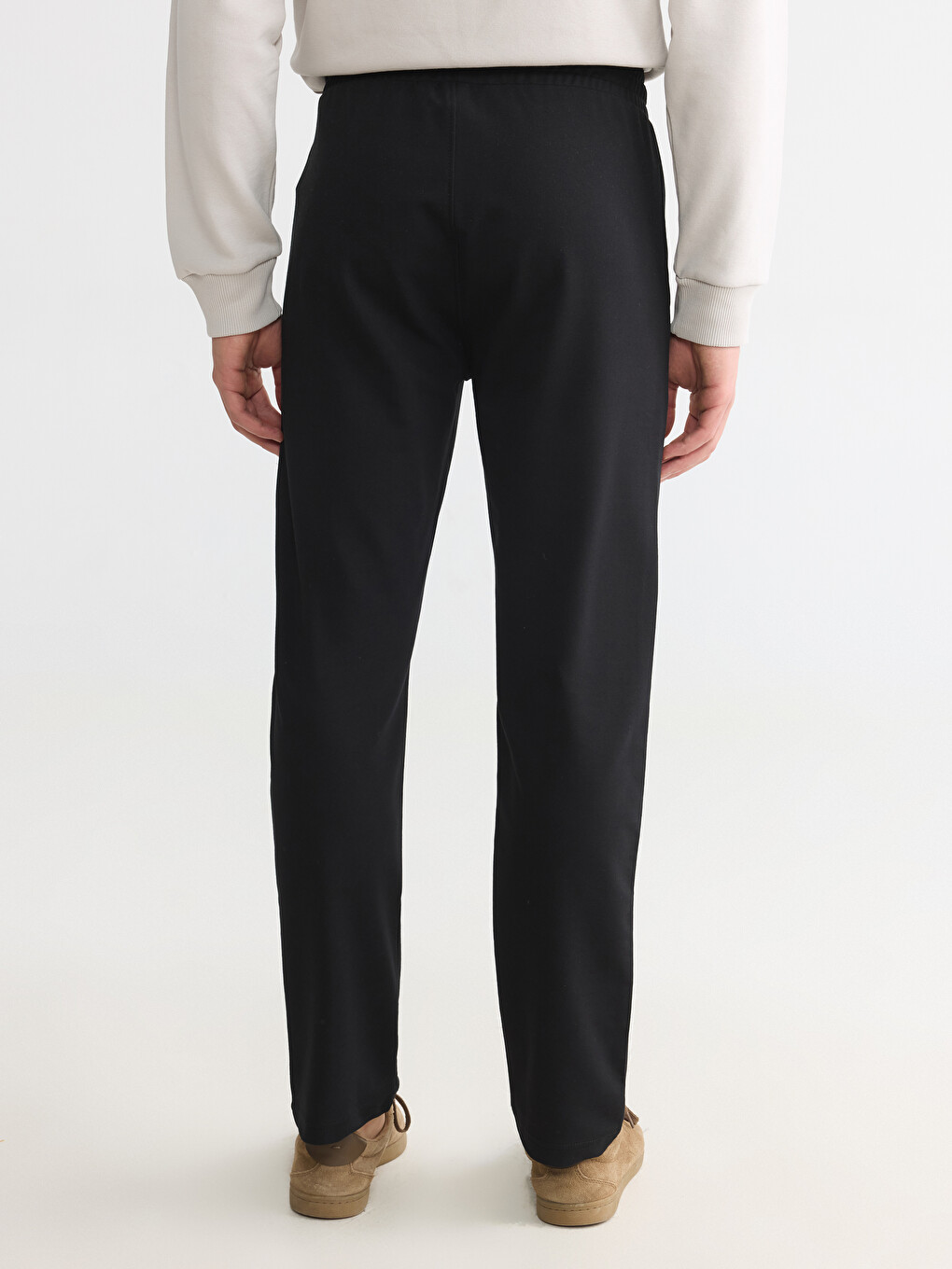 Siyah Regular Fit Erkek Eşofman Altı-3