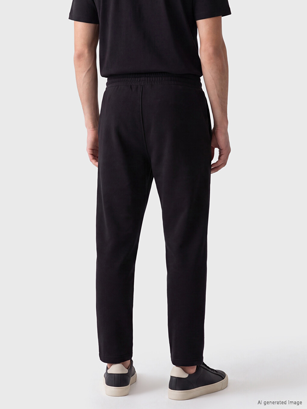 Siyah Regular Fit Erkek Eşofman Altı-2