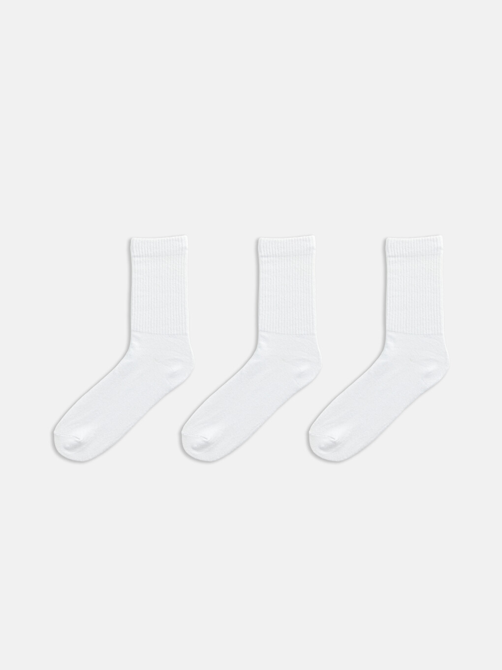 Man White Ankle Socks