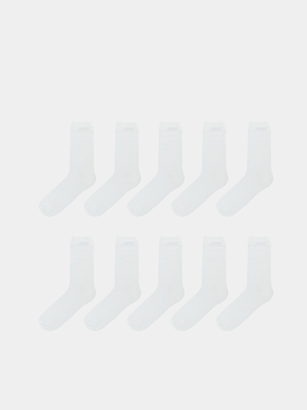 Beyaz Erkek Soket Çorap 10'lu Paket