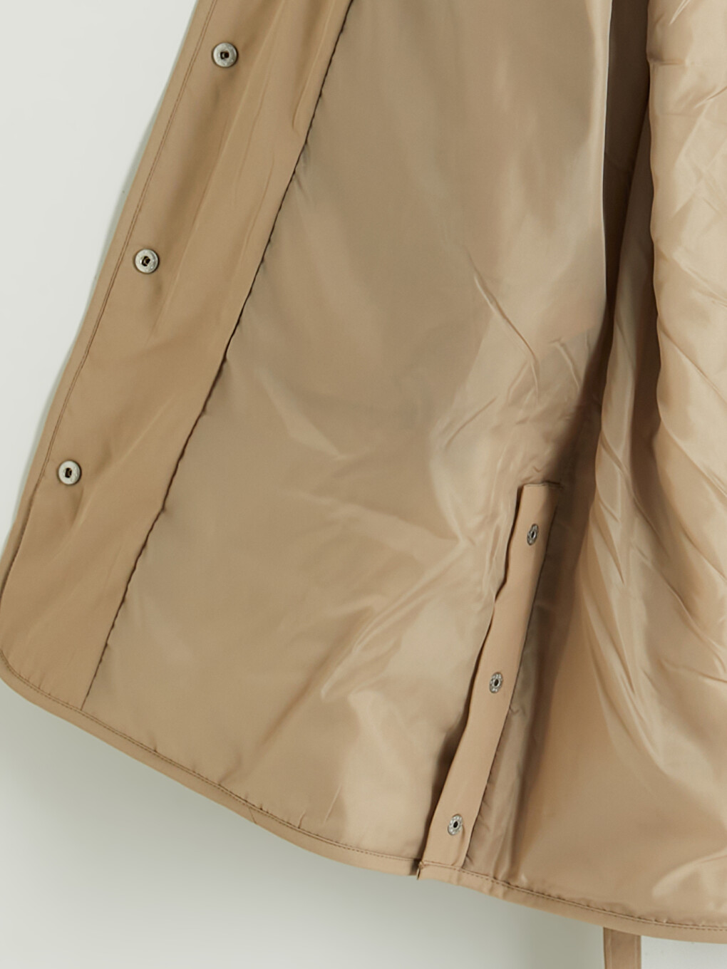 Woman Beige Puffer Coat-8