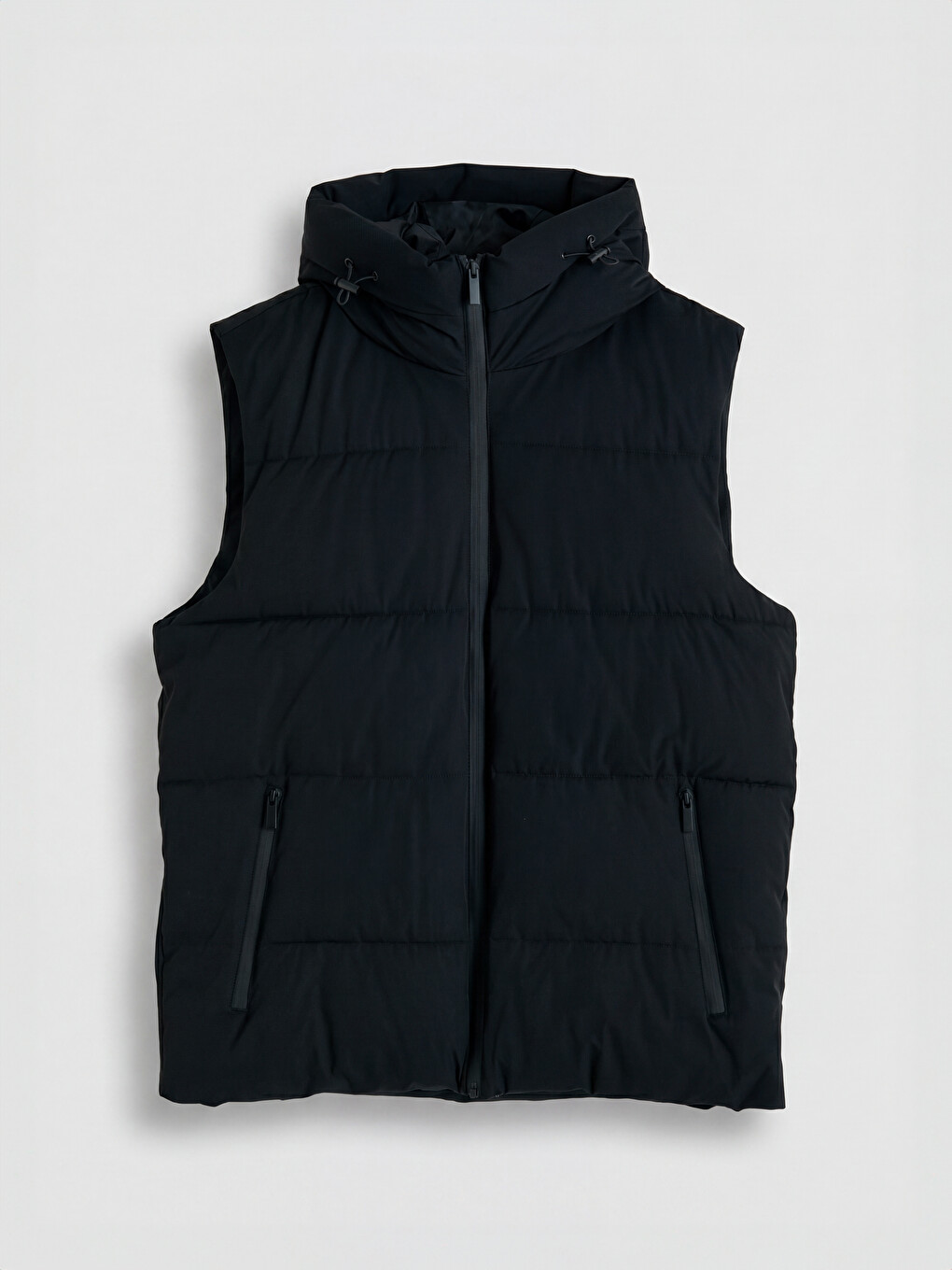 Vestă Matlasată Bărbătească Cu Glugă Regular Fit Basic-4