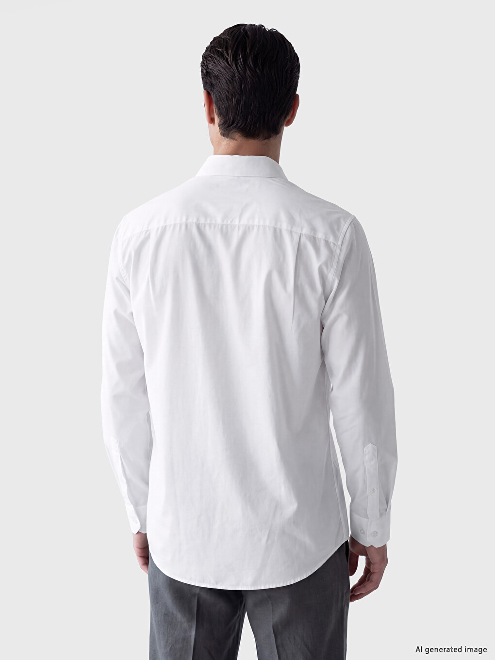 Regular Fit Poplin Men's Shirt-2