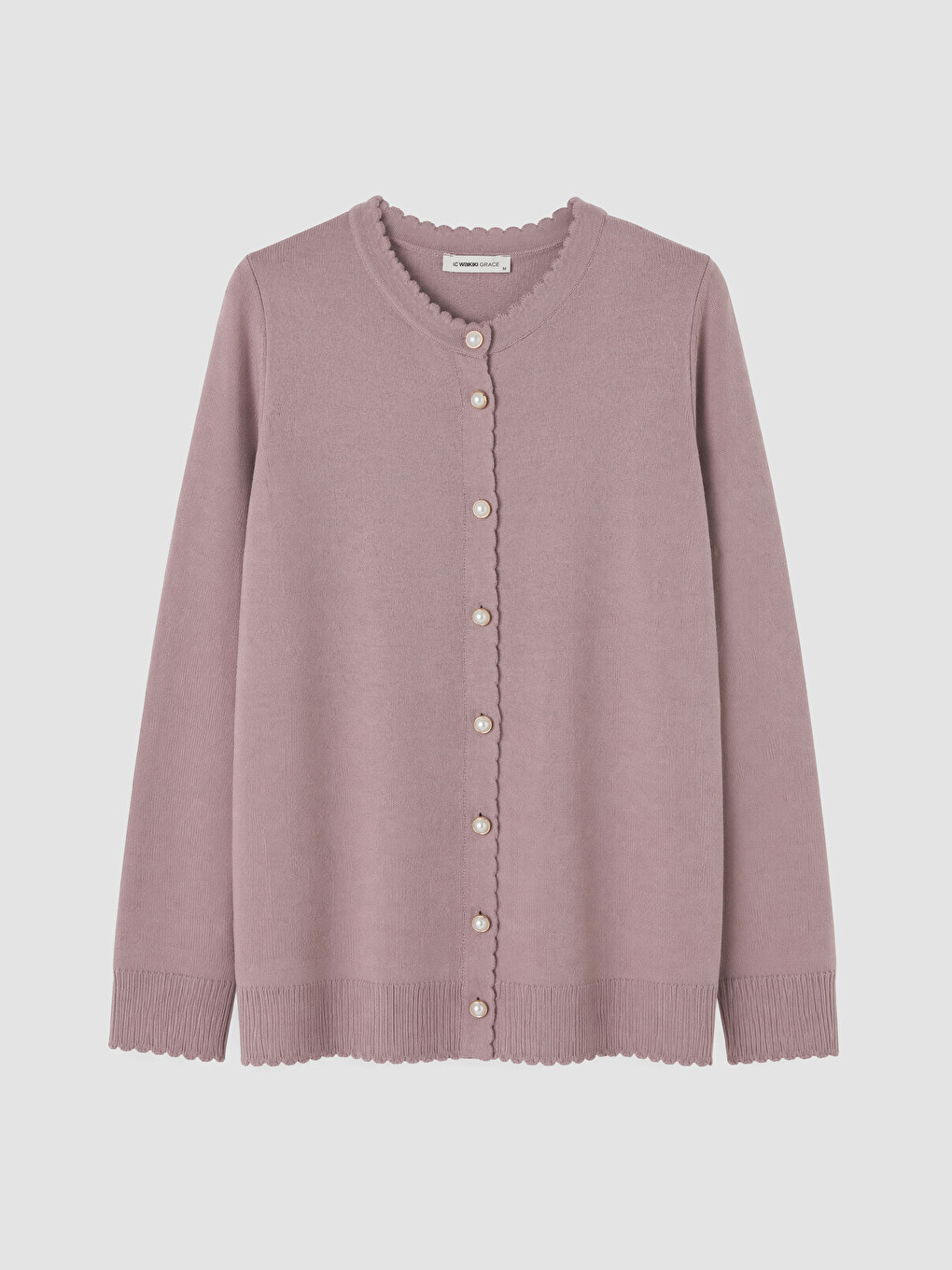 Crew Neck Women's Knitwear Cardigan