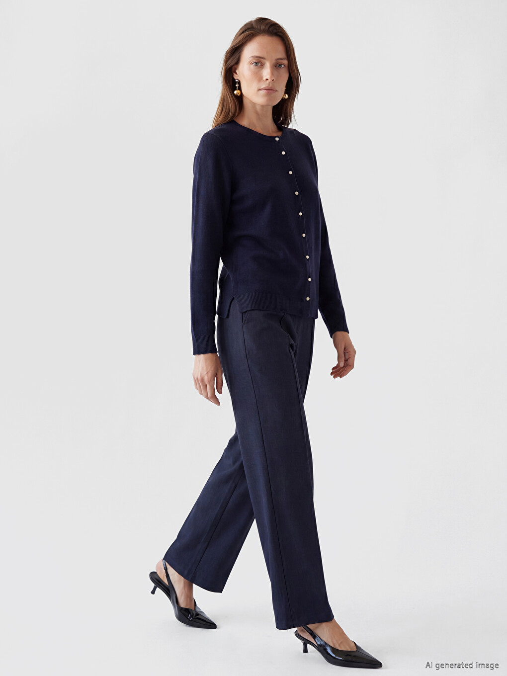Cardigan Marine Femme-1
