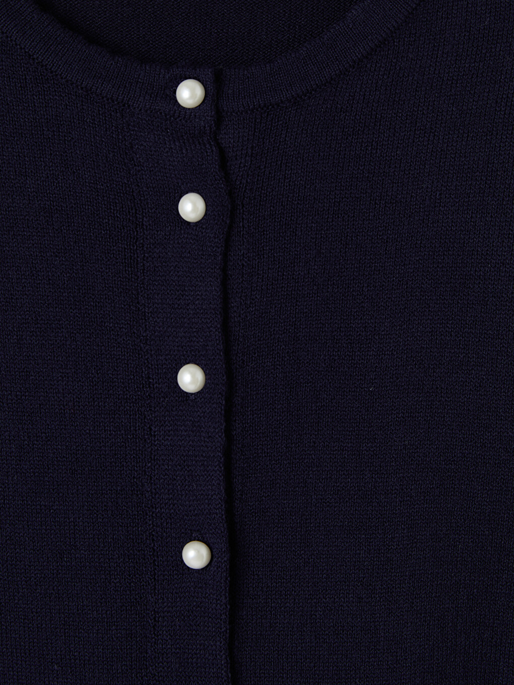 Cardigan Tricotat Cu Guler Rotund Pentru Femei-1