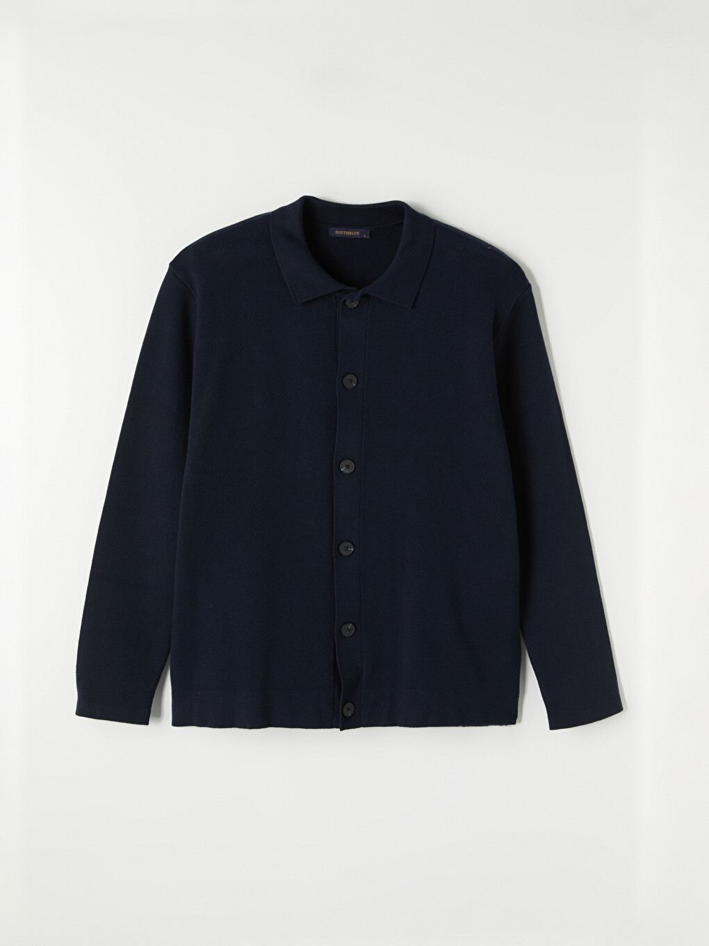 Cardigan Tricotat Pentru Bărbați Cu Guler Polo, Croială Regular Fit-4