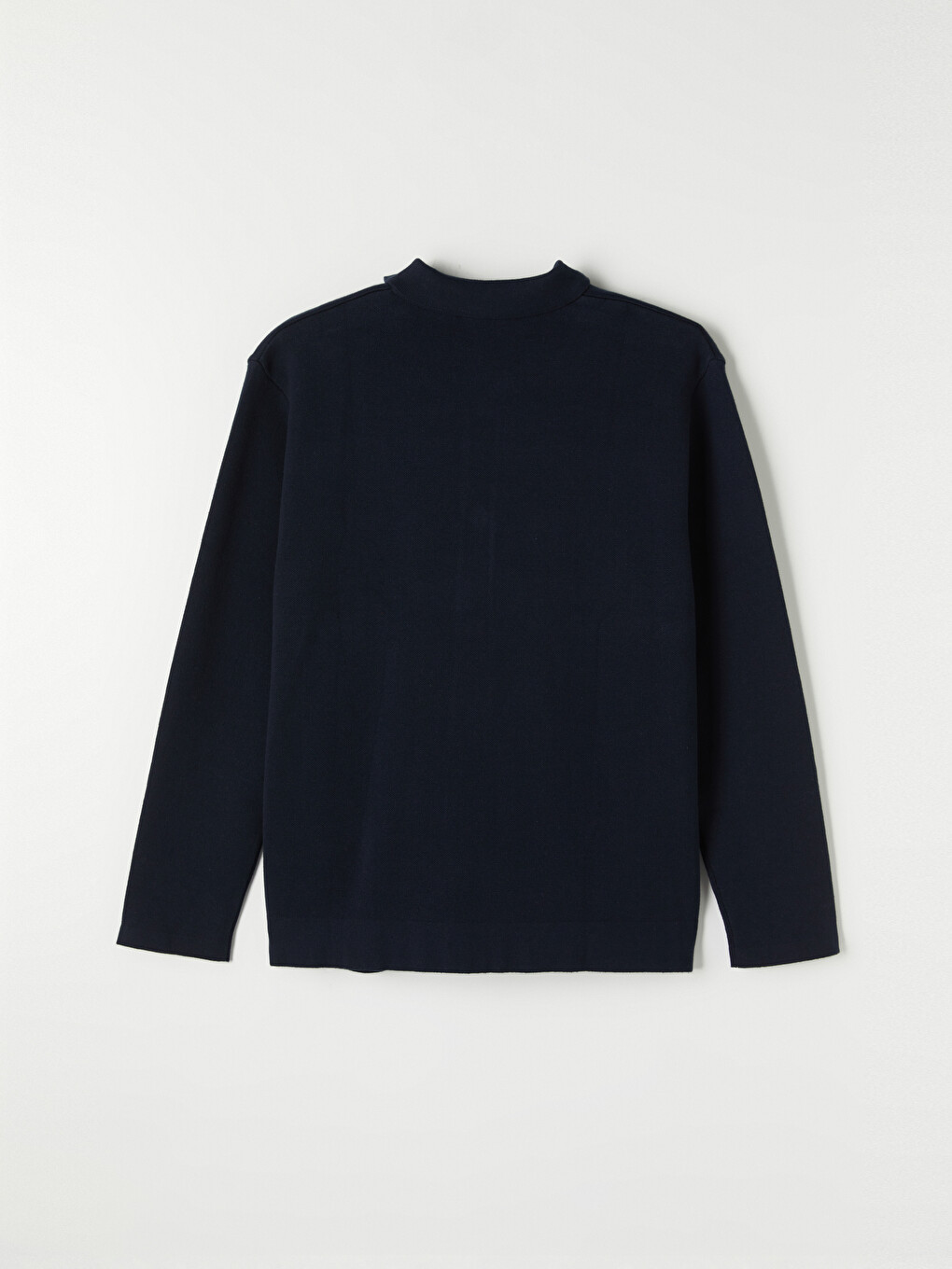 Cardigan Tricotat Pentru Bărbați Cu Guler Polo, Croială Regular Fit-5