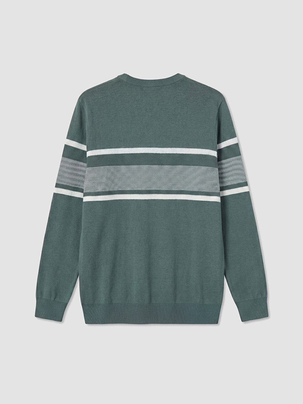 Pulover Tricotat Vărgat Regular Fit Pentru Bărbați-5