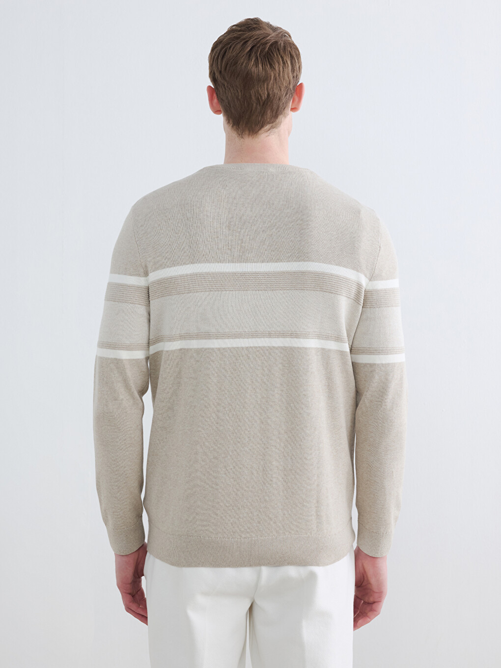 Man Beige Sweater-3