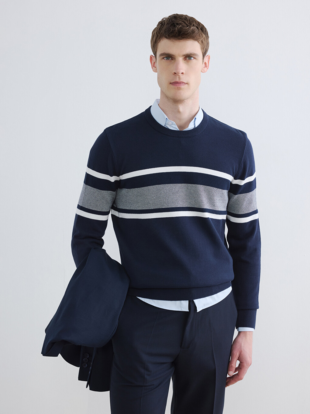Man Navy Sweater
