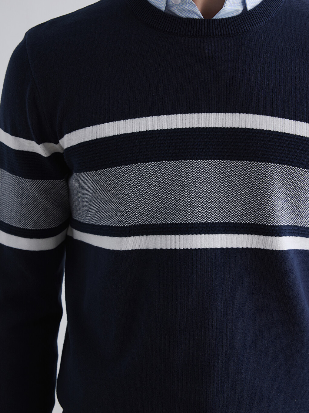 Man Navy Sweater-2