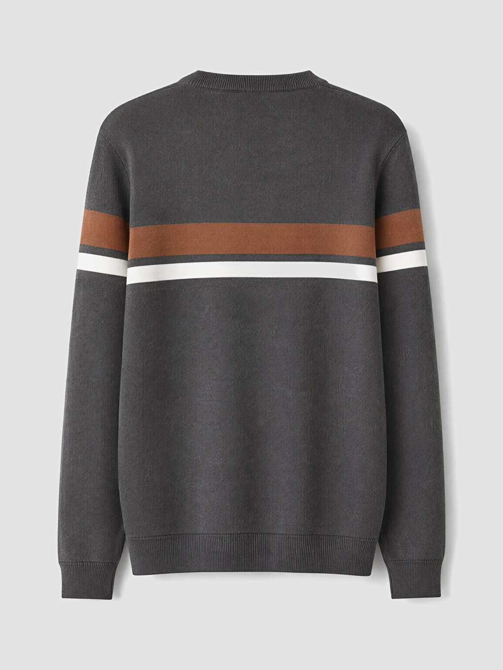 Crew Neck Striped Men's Knitwear Sweater-6