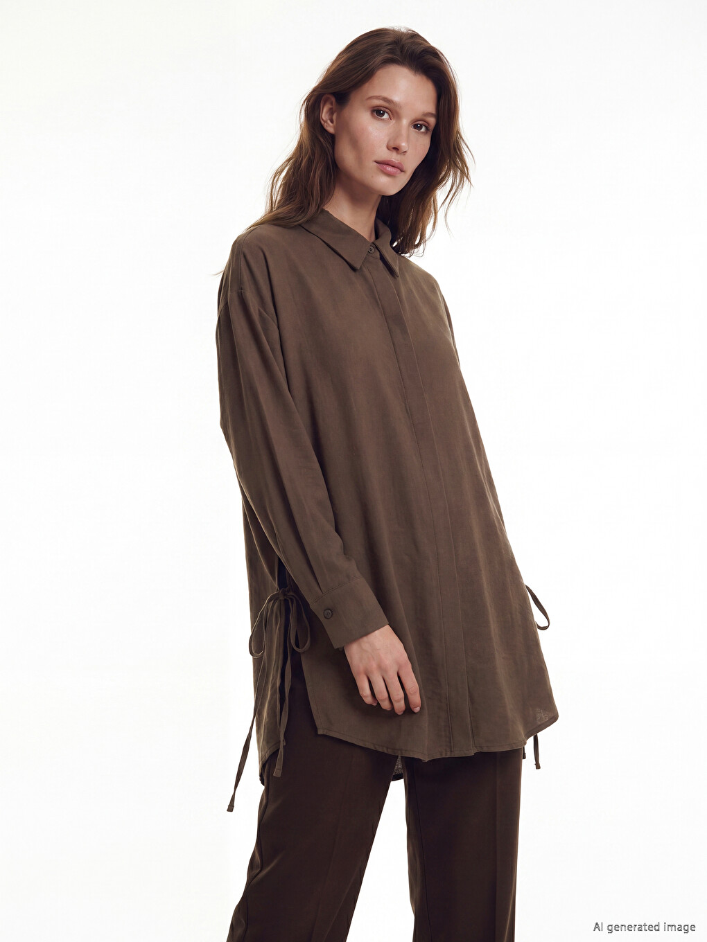 Sides Laced Women's Shirt Tunic