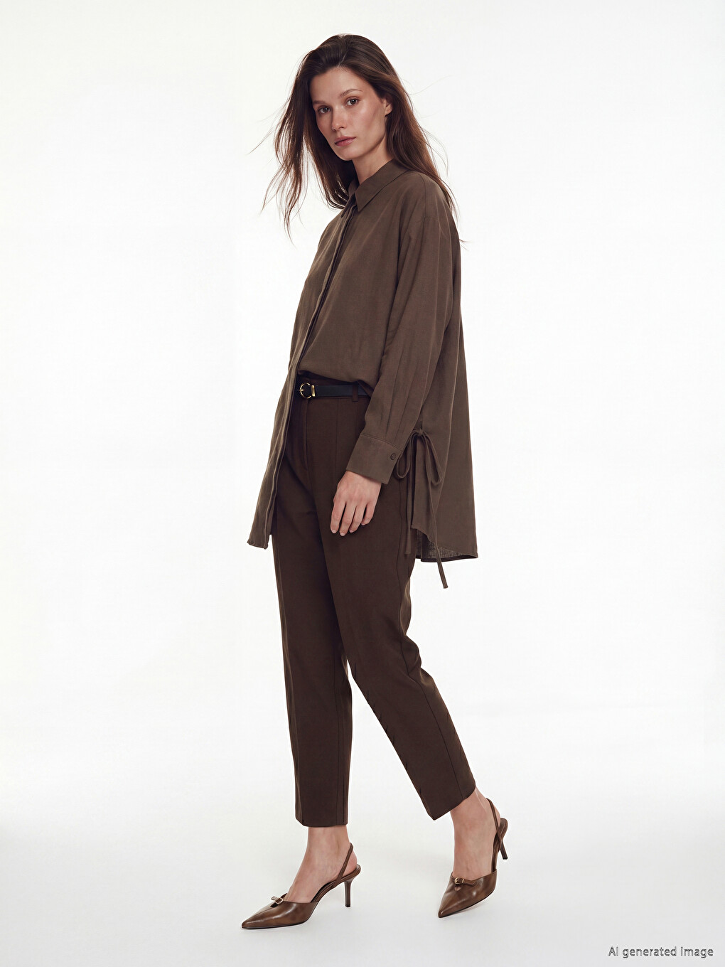 Sides Laced Women's Shirt Tunic-1