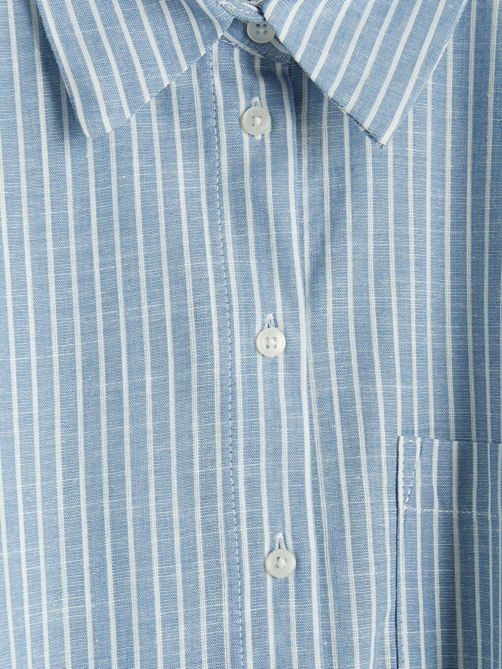 Striped Oversize Poplin Women's Shirt Tunic-5