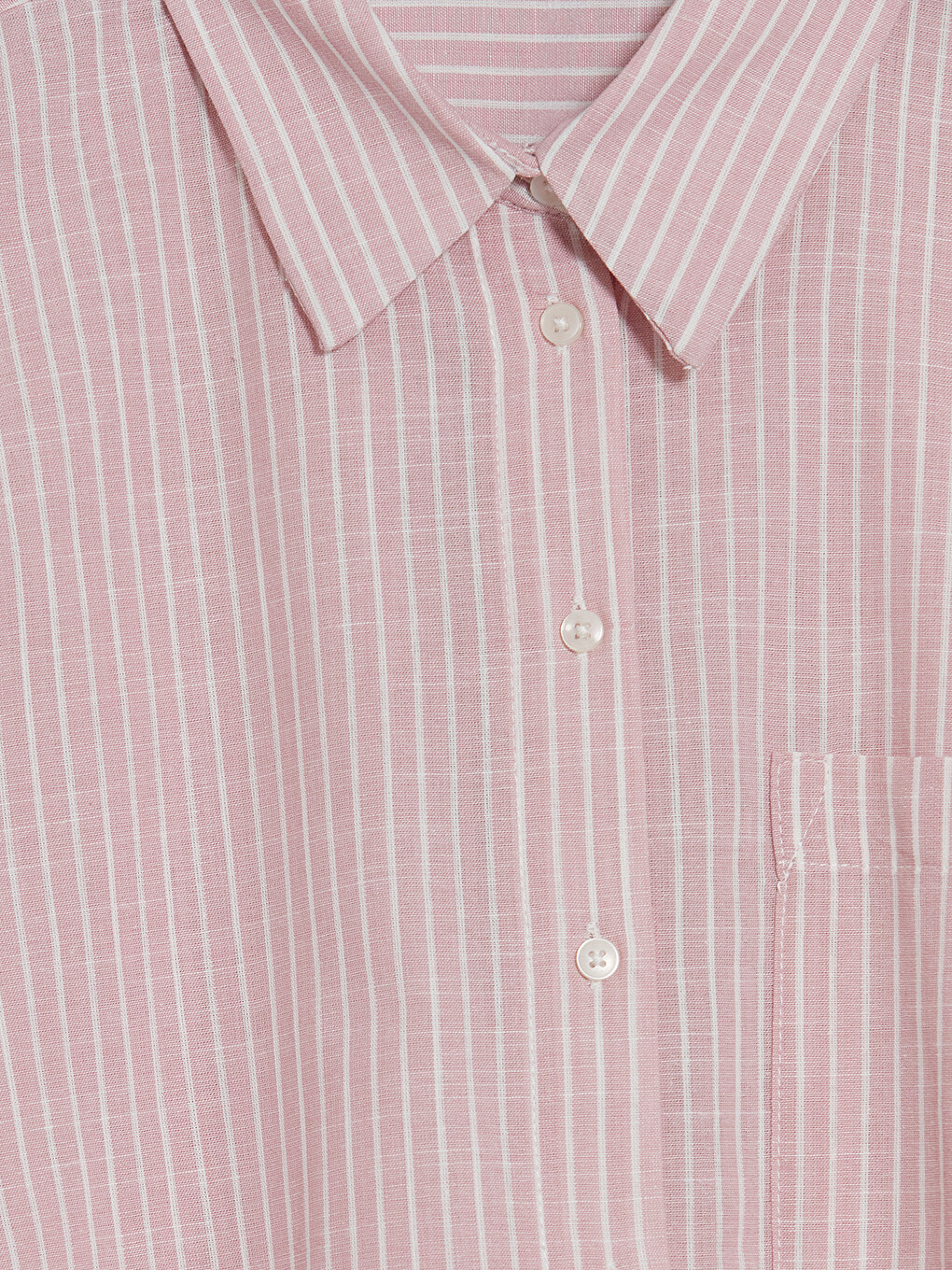 Striped Oversize Poplin Women's Shirt Tunic-5