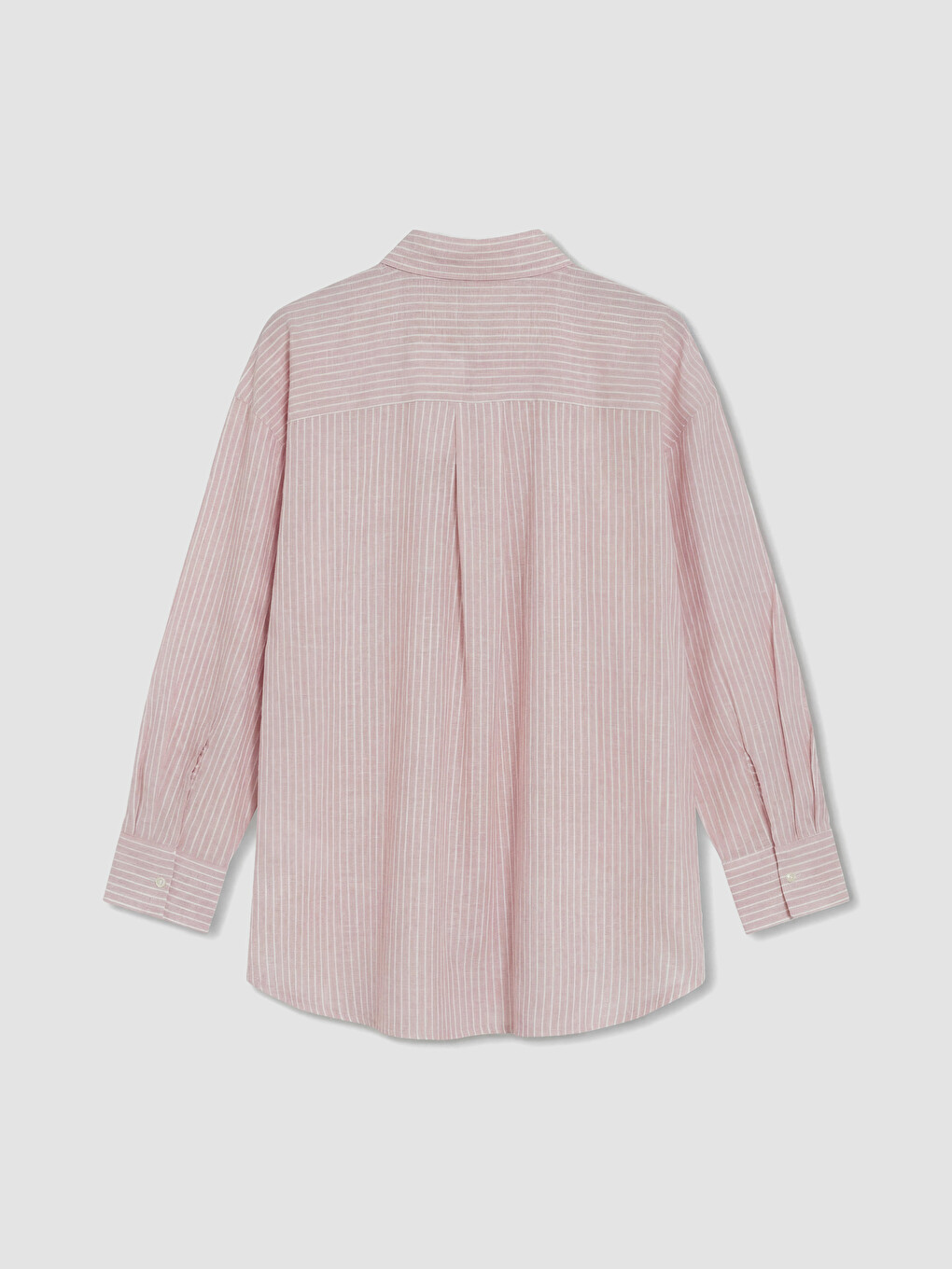 Striped Oversize Poplin Women's Shirt Tunic-6