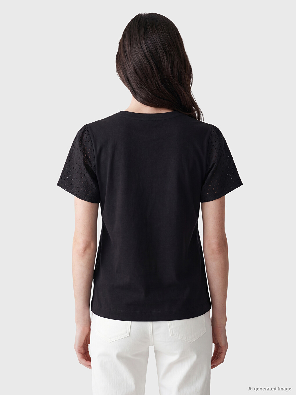 Embroidered 100% Cotton Women's T-shirt-3