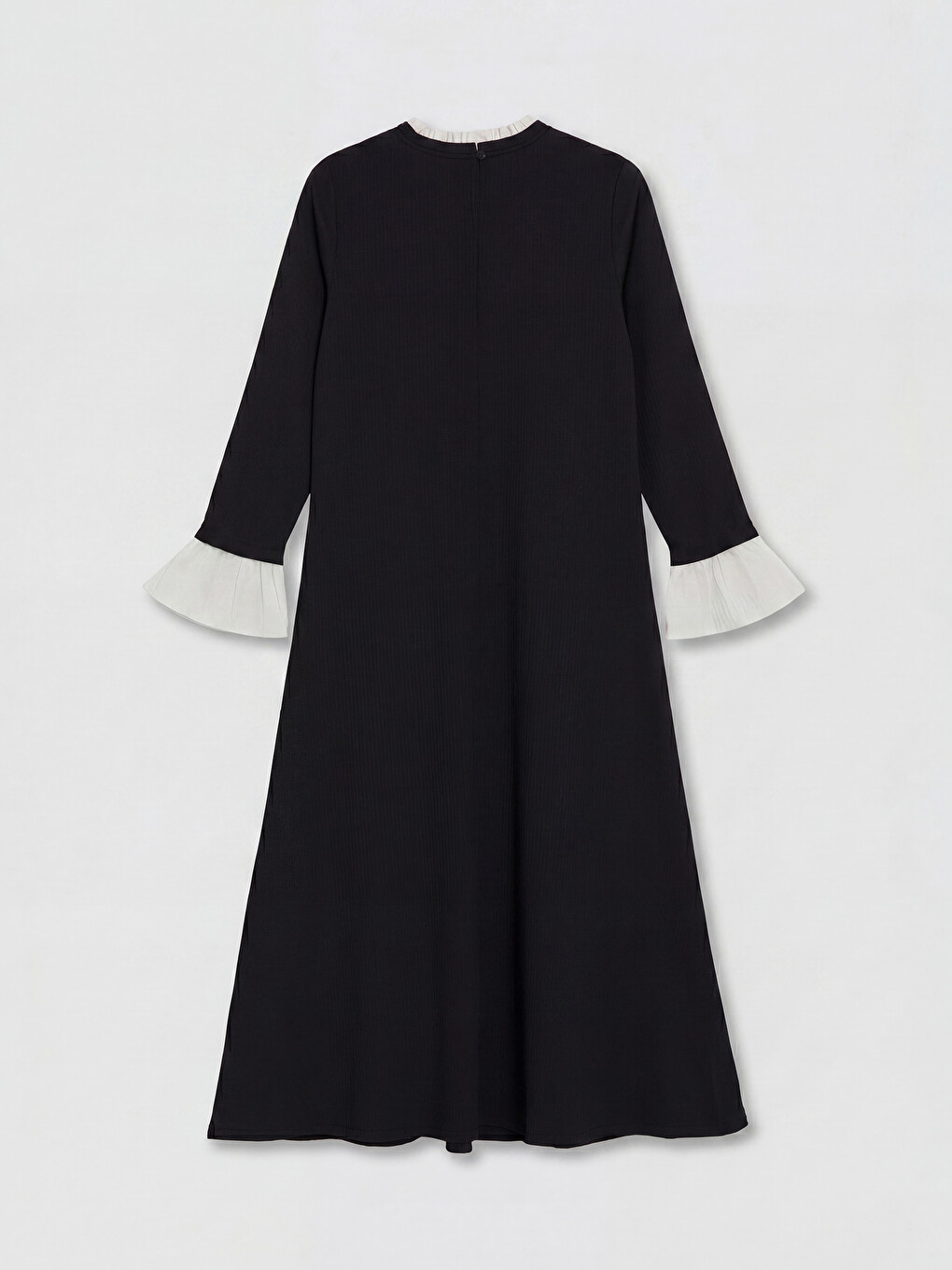 Crew Neck Textured A-line Dress-5